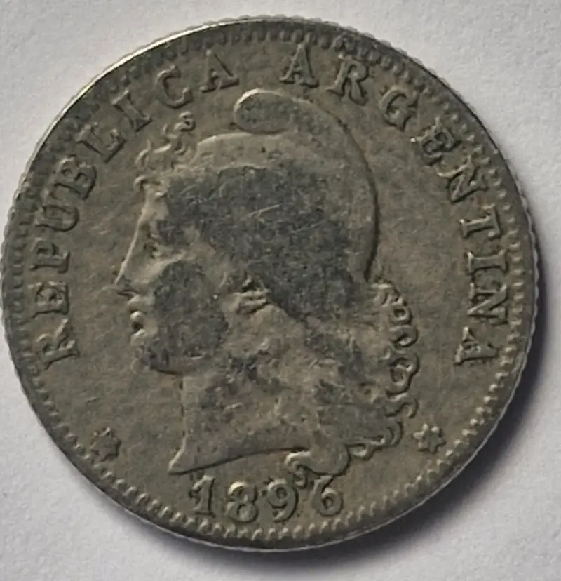 Moneda 20 centavos argentina 1896 - 1