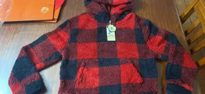 Pantalón deportivo rojo con etiqueta - miniatura 3