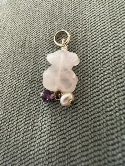 Colgante de cuarzo con gemas - miniatura 1