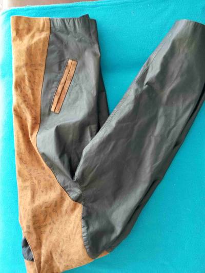 Chaqueta bicolor marrón y negro - miniatura 3