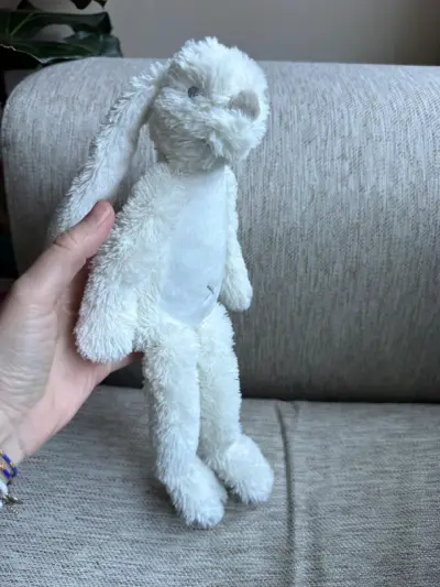 Conejo de peluche blanco - miniatura 2