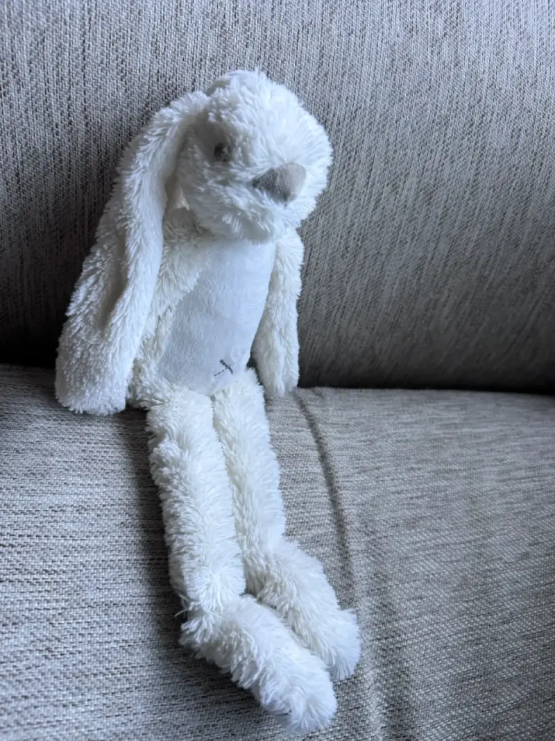 Conejo de peluche blanco - 3