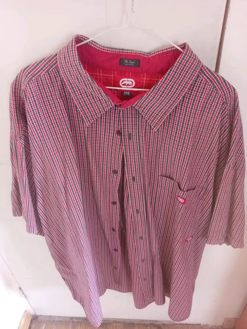 Camisa a cuadros extra grande