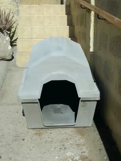 Casa para perro mediana color gris - miniatura 1