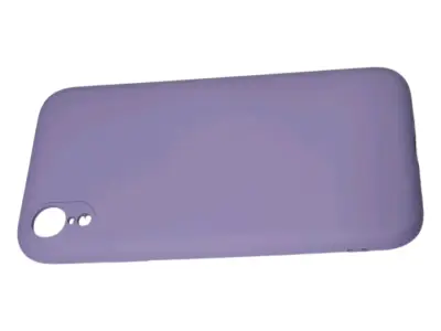 Funda de silicona morada iPhone xr - miniatura 1
