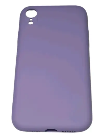 Funda de silicona morada iPhone xr - miniatura 3