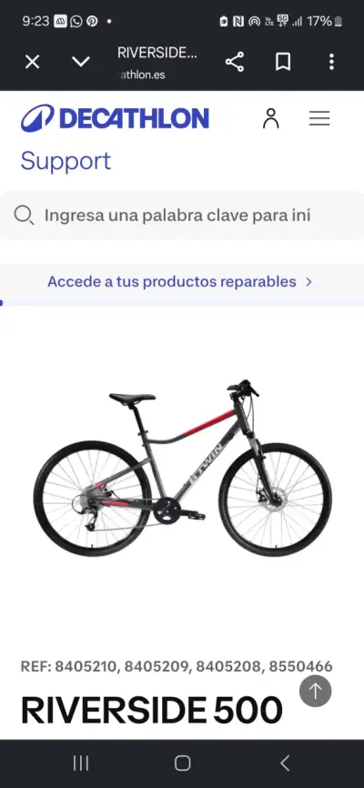 btwin riverside 500 decathlon bicicleta - miniatura 6