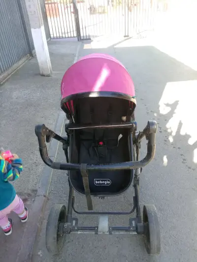 Coche de bebé Bebeglo rosado - miniatura 1