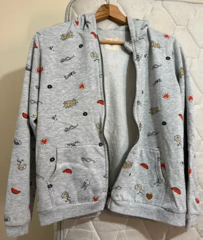 Polerón gris con estampado divertido - miniatura 2
