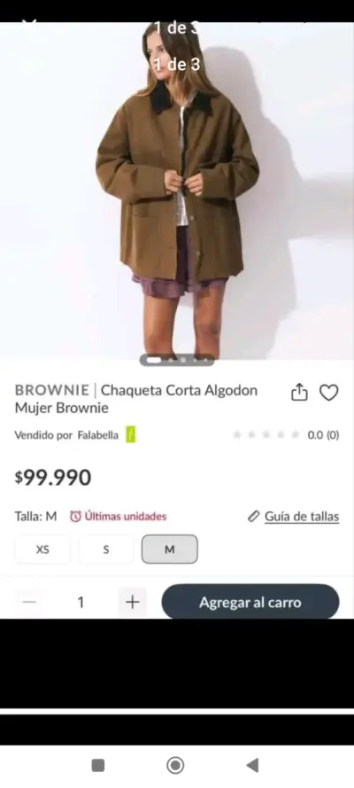 Chaqueta marrón casual - miniatura 3