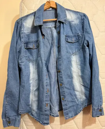 Chaqueta de mezclilla azul - miniatura 1