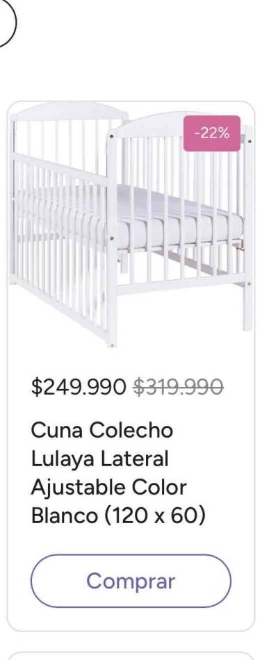 Cuna colecho Lulaya blanca - miniatura 1