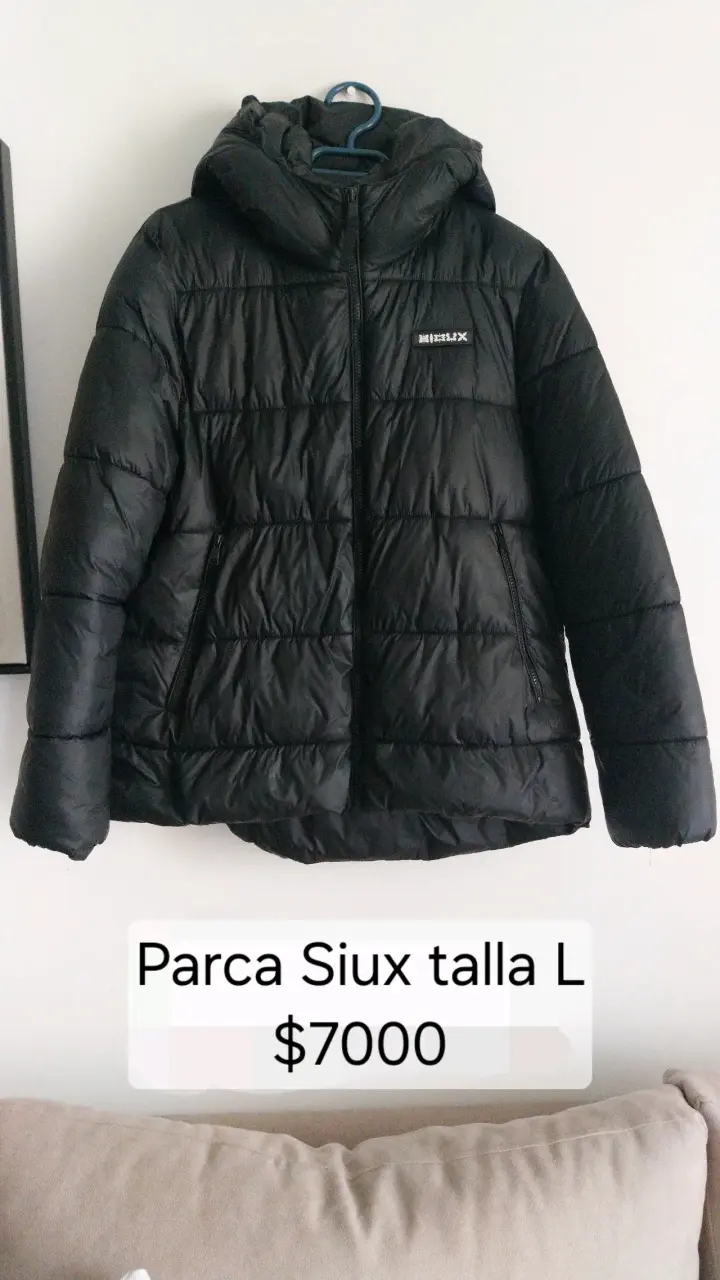 Parca negra Siux talla L