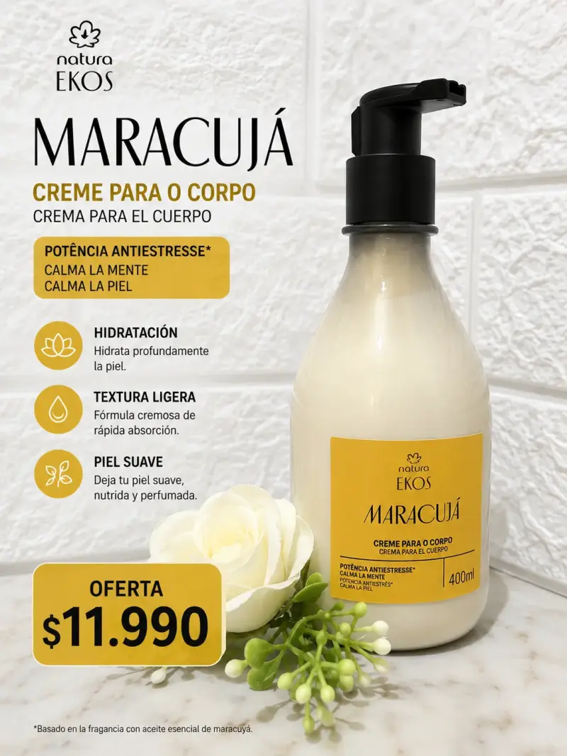 Crema corporal maracuyá 400 ml