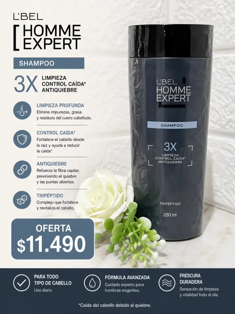 Shampoo Homme Expert L'Bel