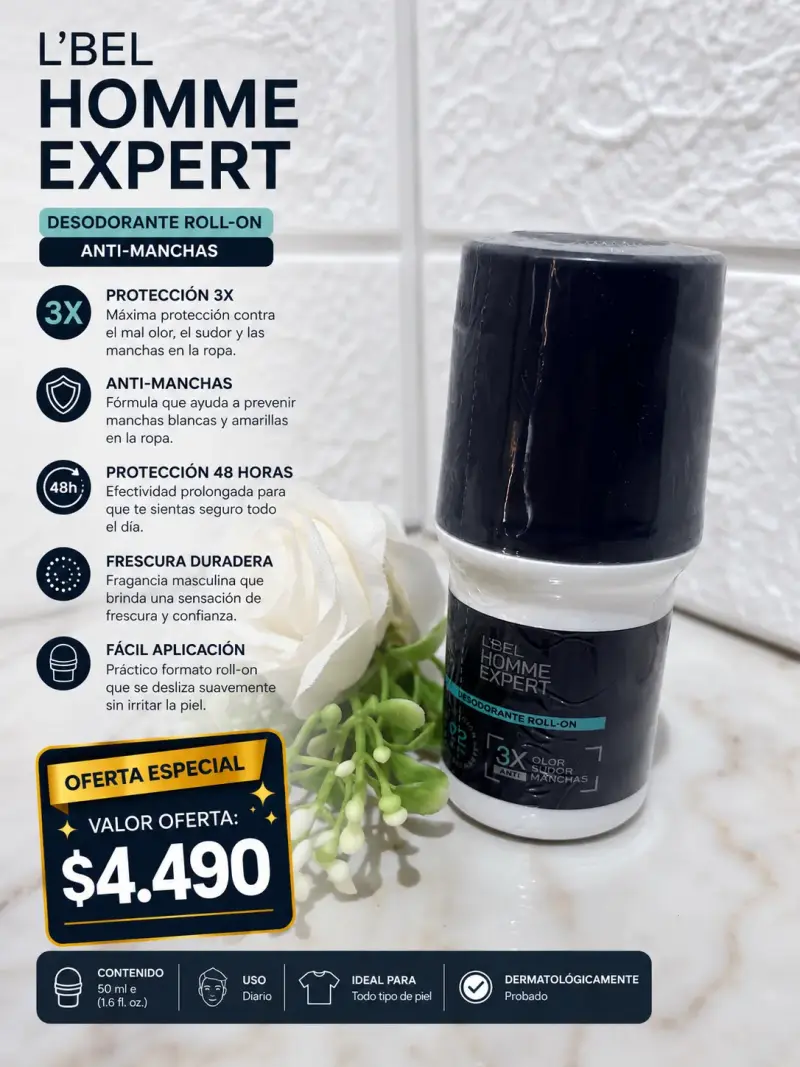 Desodorante L'Bel Homme Expert