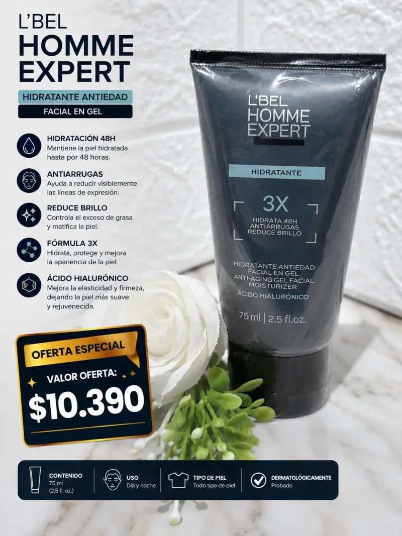 Gel hidratante L'Bel Homme Expert