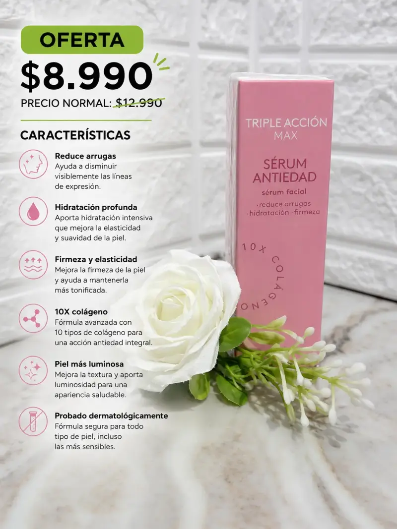 Serum facial antiarrugas