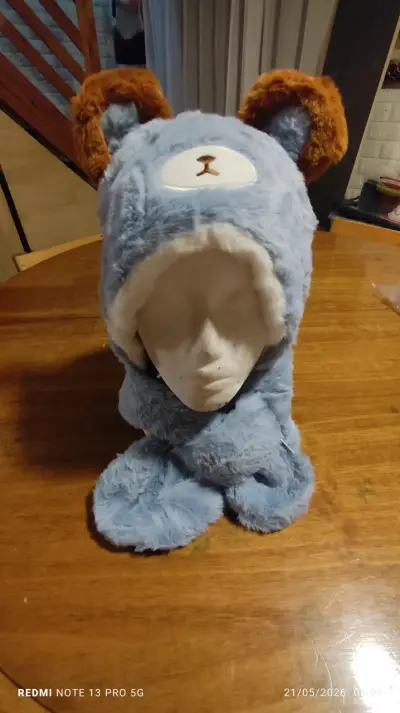 Gorro de peluche con orejas - miniatura 5
