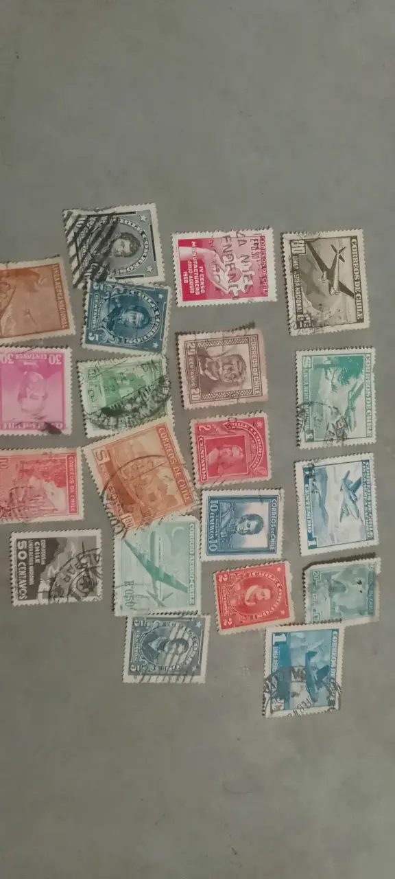 Colección de sellos postales chilenos 20