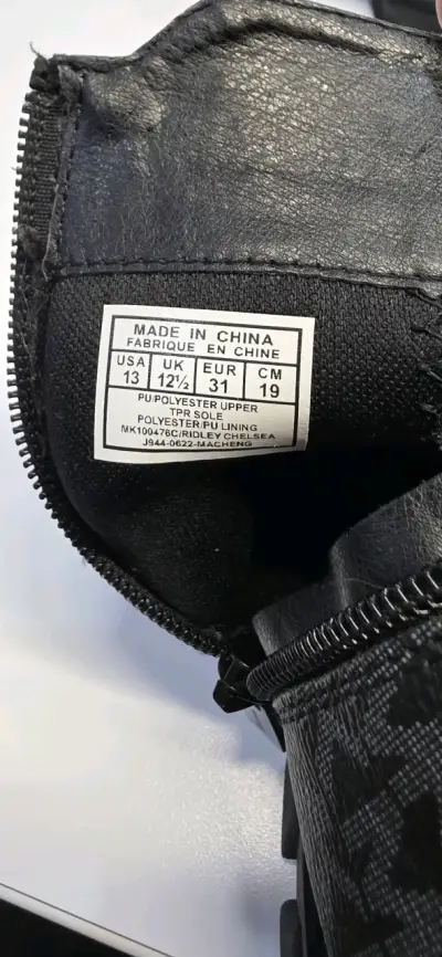 Botines de cuero negros MK - miniatura 2