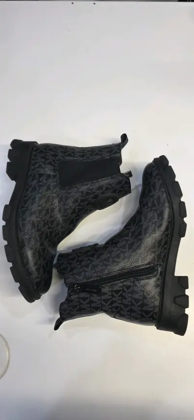 Botines de cuero negros MK - miniatura 3