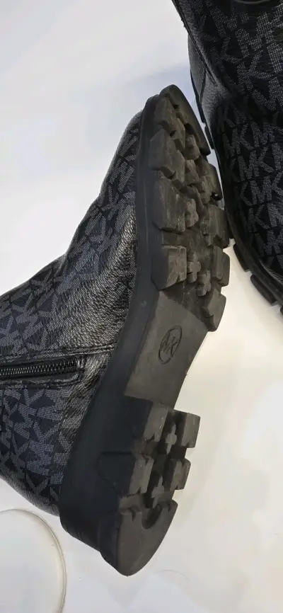 Botines de cuero negros MK - miniatura 6