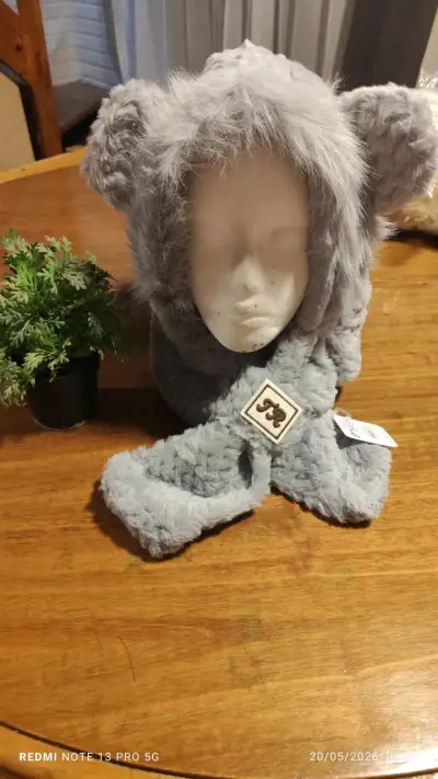 Gorro orejas polar blanco - miniatura 2
