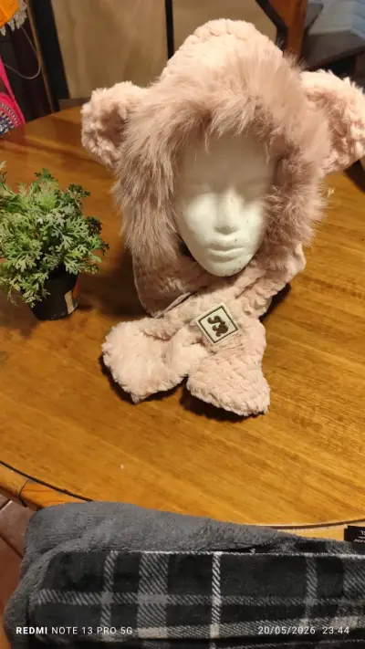 Gorro orejas polar blanco - miniatura 3