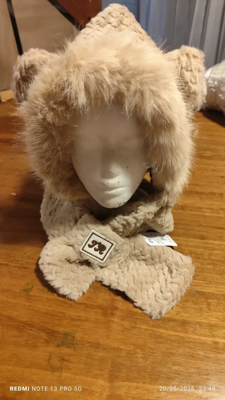 Gorro orejas polar blanco - 6