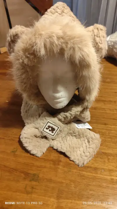 Gorro orejas polar blanco - miniatura 6