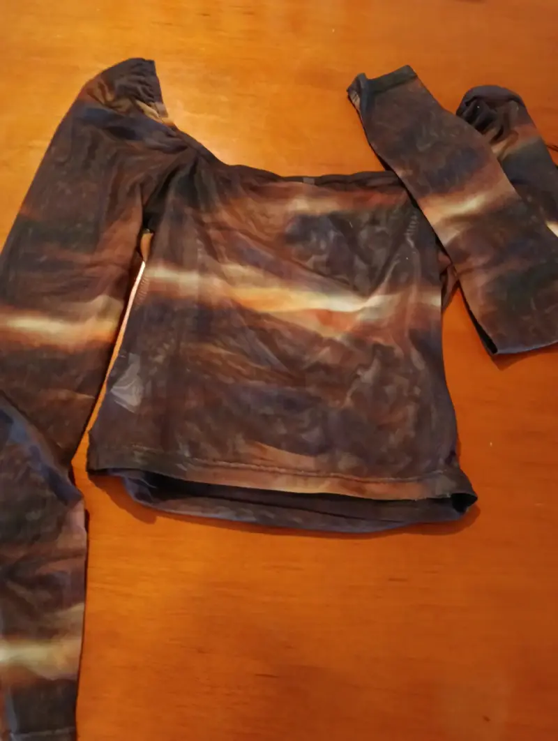 Polera manga larga traslúcida - 3