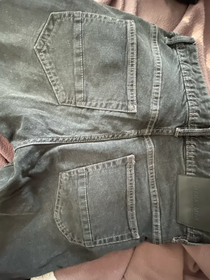 Jeans negros de mezclilla - 4