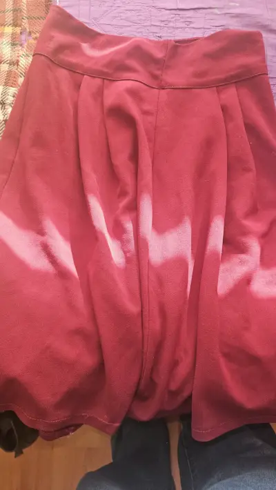 Falda roja plisada - miniatura 1