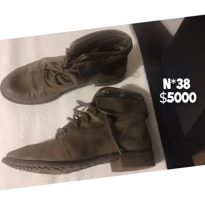 Botines marrones talla 38 - miniatura 1