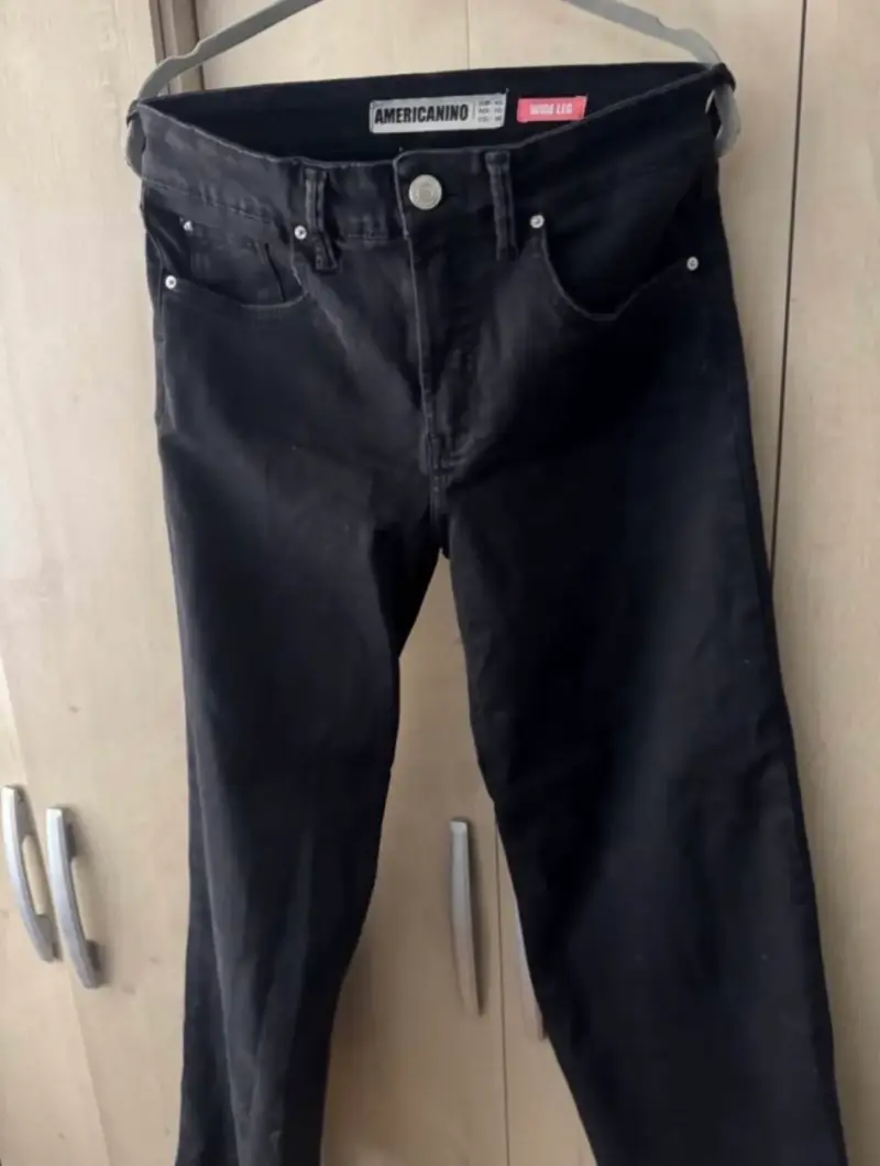 Jeans wide leg americanino talla 40 - 4