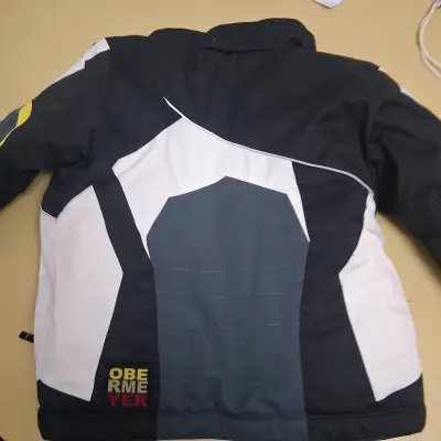 Chaqueta de ski negra y blanca Overmeyer - miniatura 2