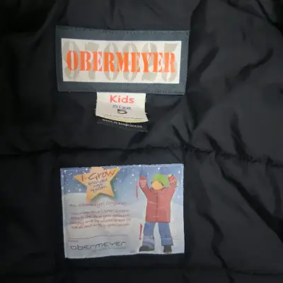 Chaqueta de ski negra y blanca Overmeyer - miniatura 4