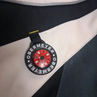Chaqueta de ski negra y blanca Overmeyer - miniatura 6