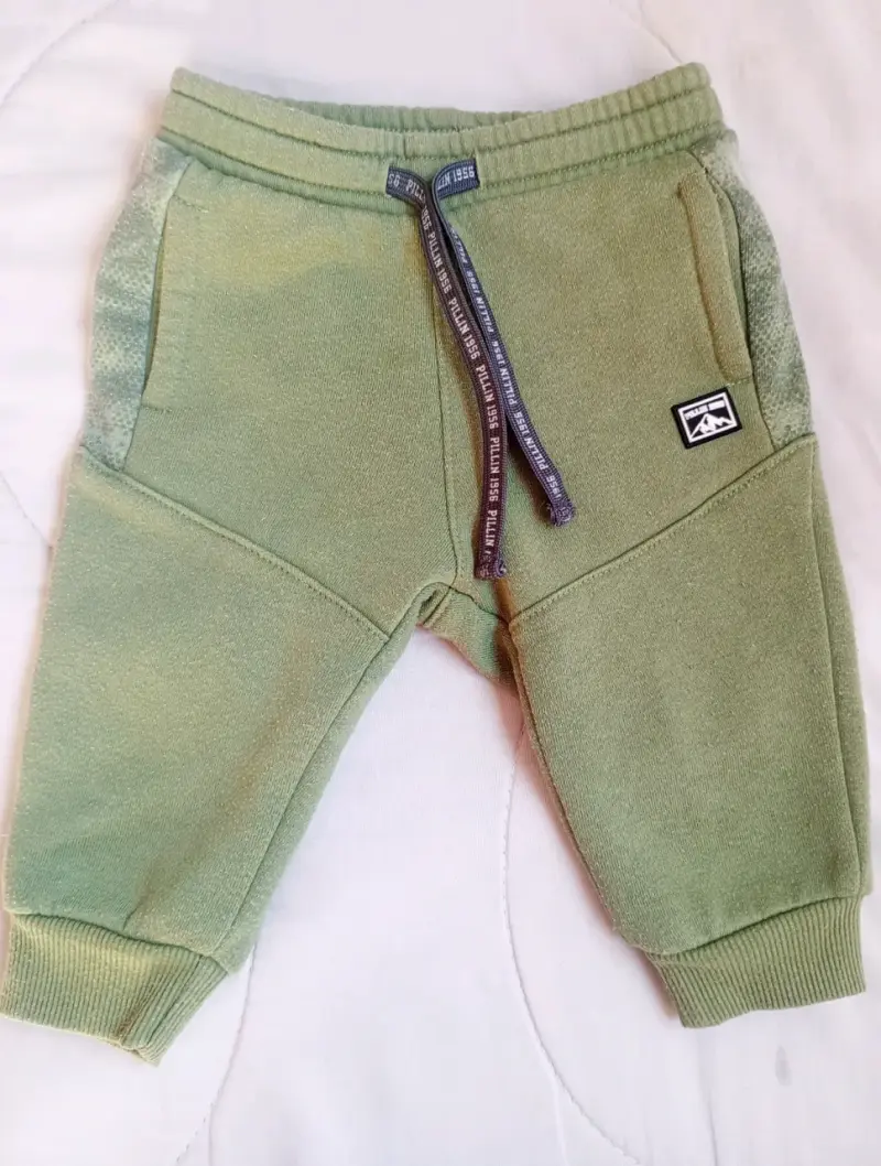 Pantalones deportivos verdes niños 6 meses