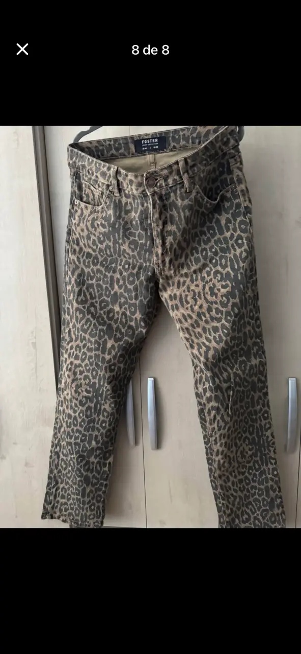 Jeans animal print foster talla 40