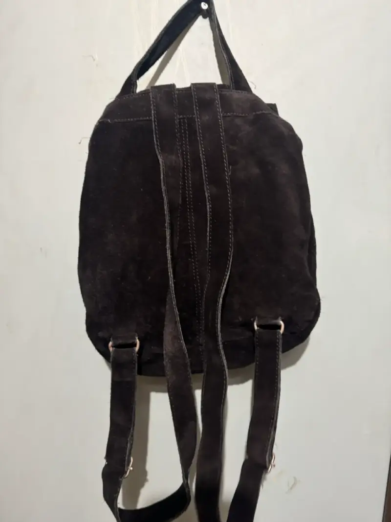 Mochila de cuero negro umbrale - 3