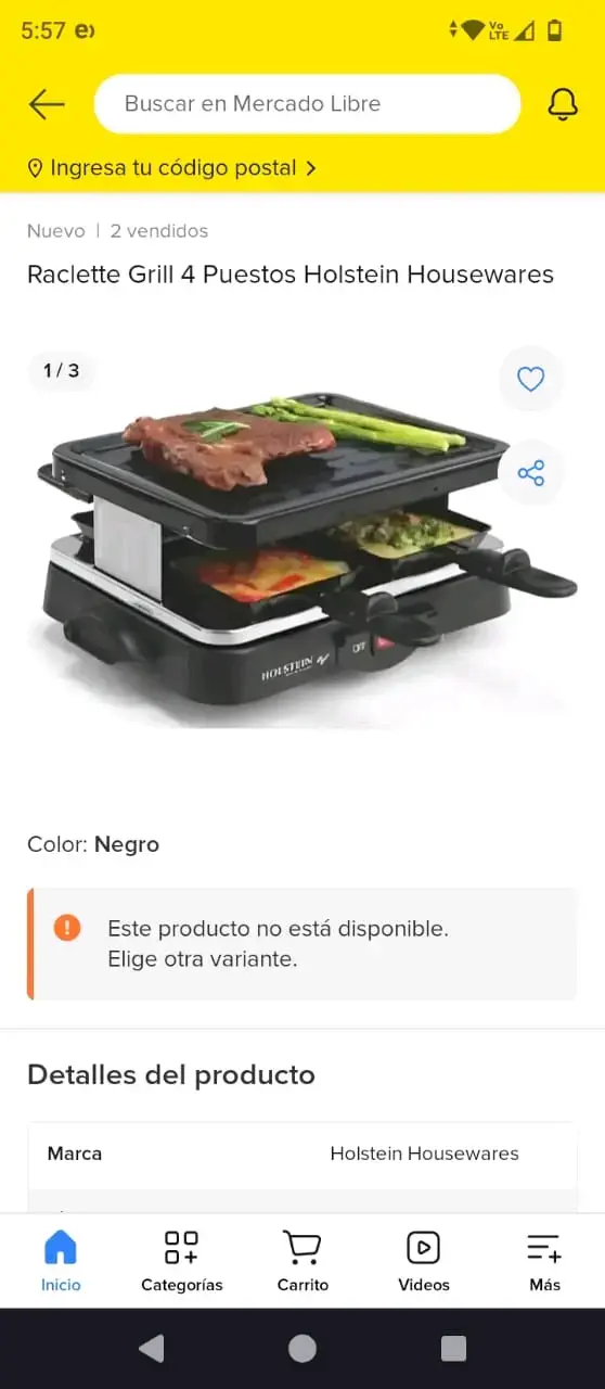 Raclette Grill 4 Puestos Holstein