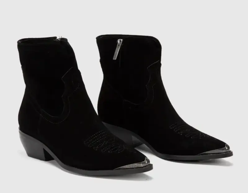 Botines negros de gamuza - 2