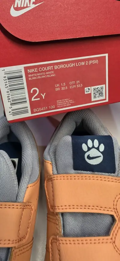 Zapatillas infantiles naranjas Nike - miniatura 2