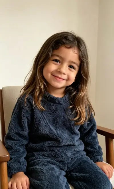 Pijama de niño azul oscuro talla 4 - miniatura 1