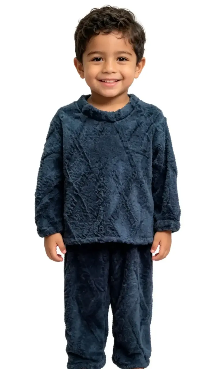 Pijama de niño azul oscuro talla 4 - 2