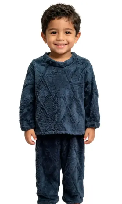 Pijama de niño azul oscuro talla 4 - miniatura 2