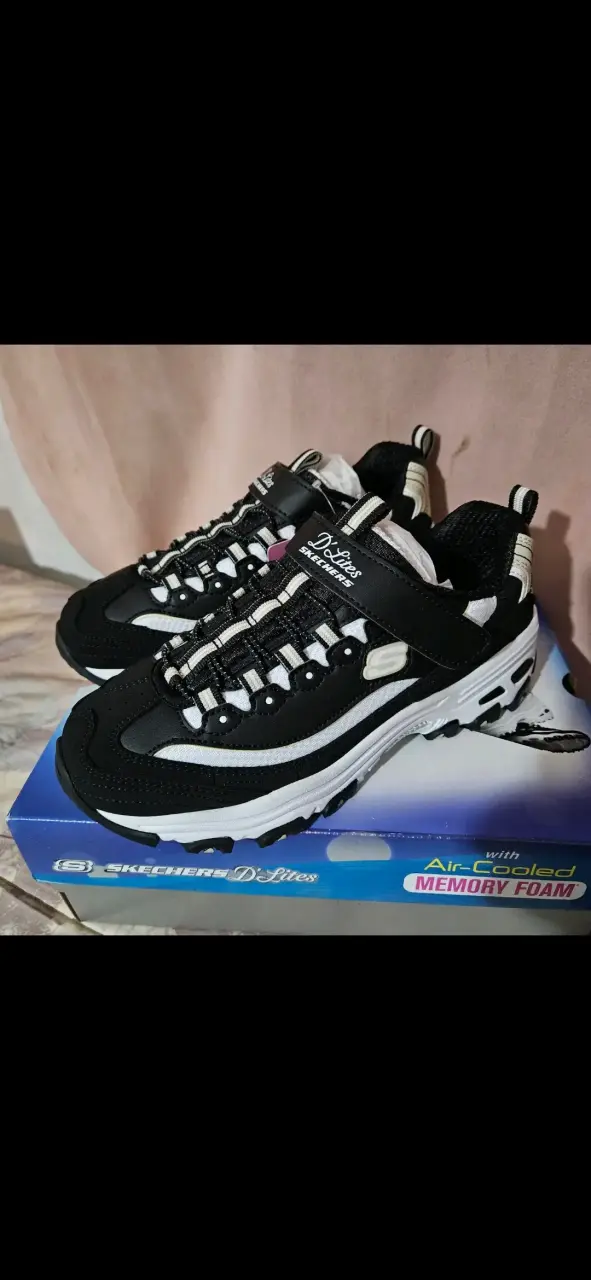 Zapatillas TALLA 34 Skechers D'Lites negras - 1