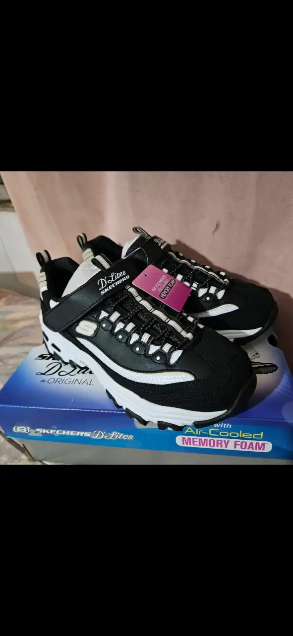 Zapatillas TALLA 34 Skechers D'Lites negras - 2